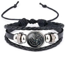 Load image into Gallery viewer, Stark Direwolf Logo Bracelet