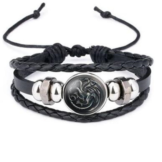 Stark Direwolf Logo Bracelet
