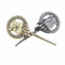 Load image into Gallery viewer, hand of the king metal alloy brooch